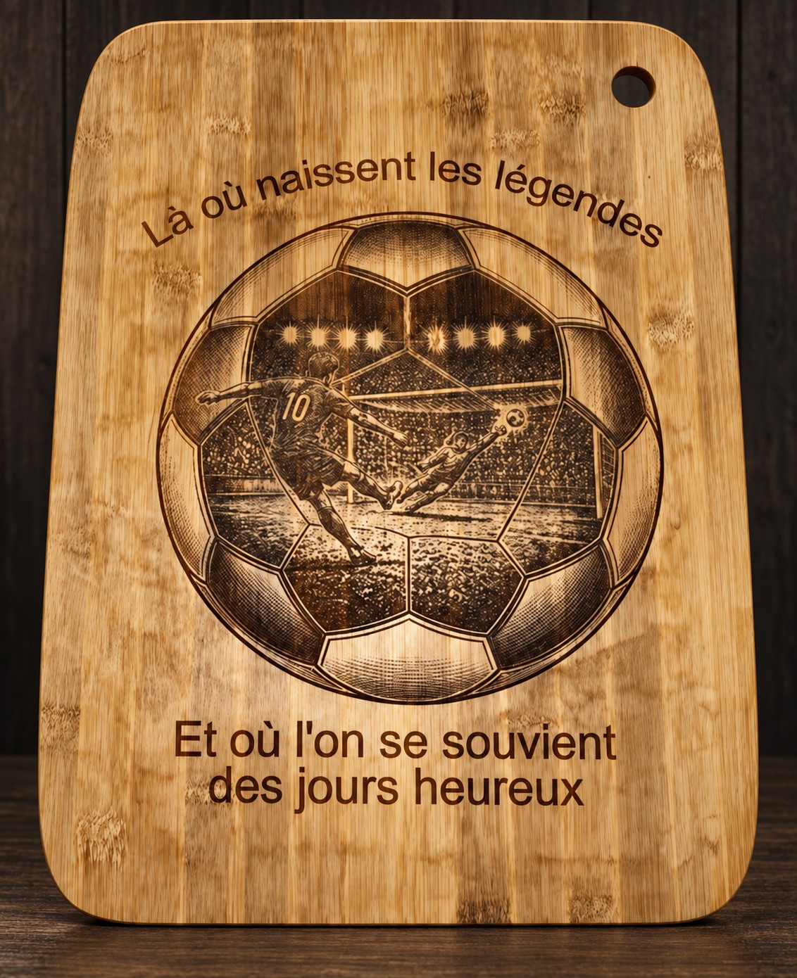 Engraved football board — AL 20