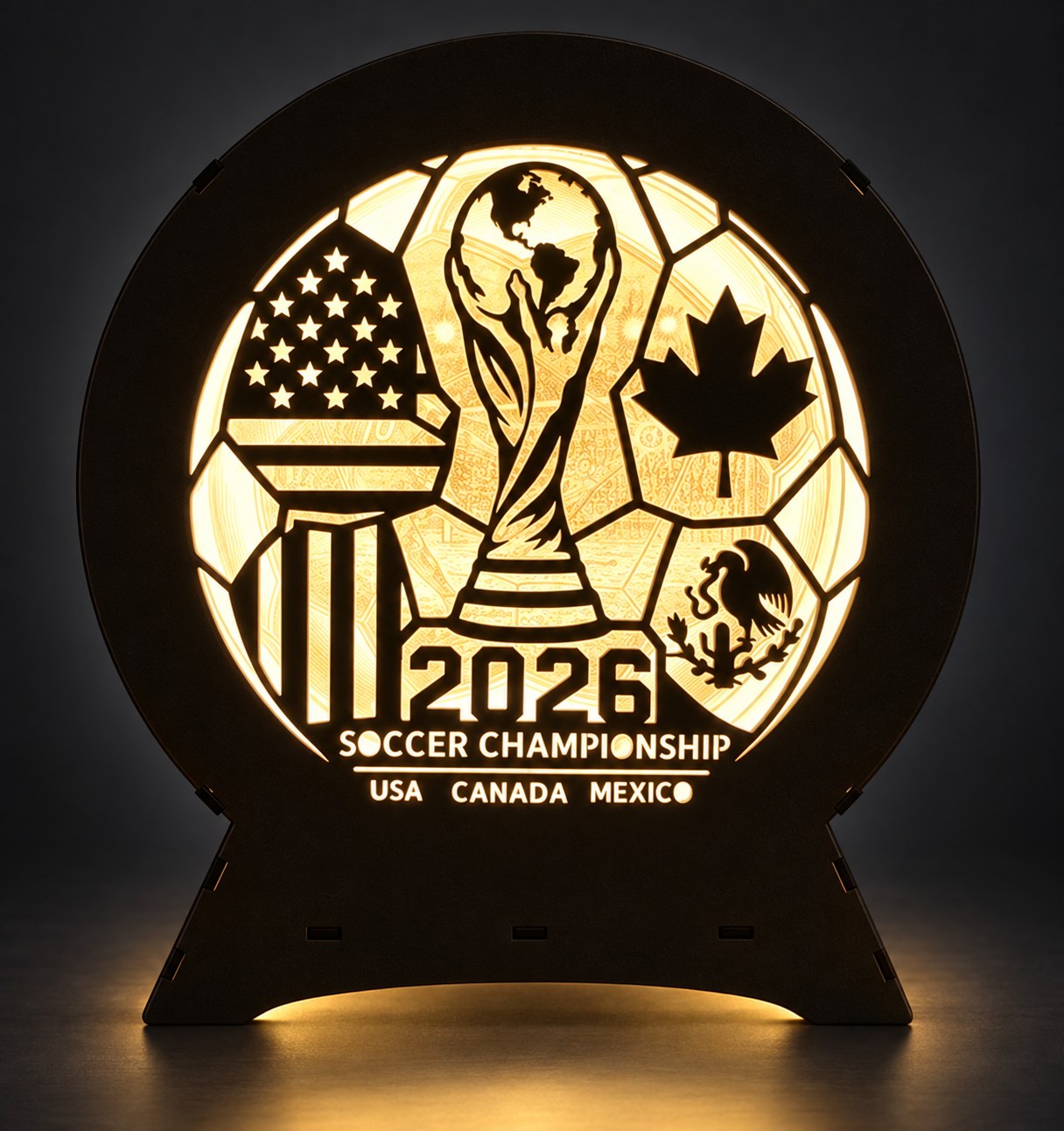 Illuminated international football lamp — AL 22