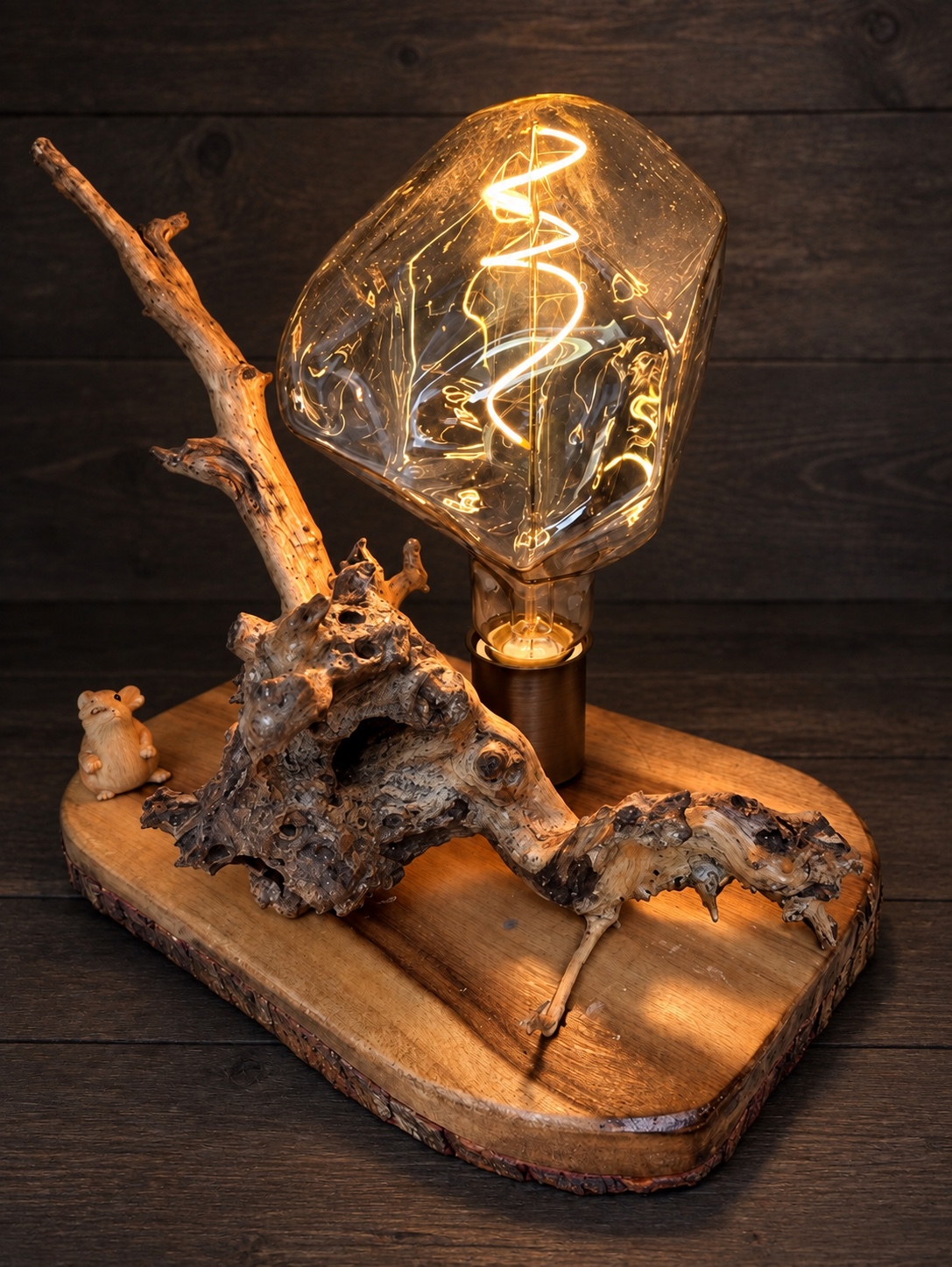 Recycled wood lamps — image 4
