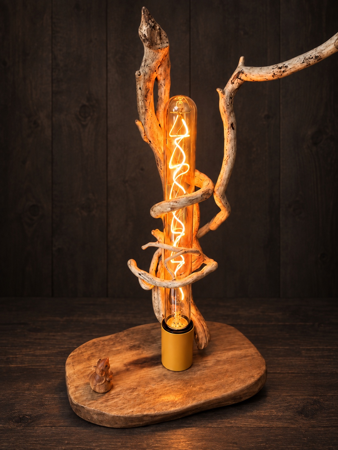 Recycled wood lamps — image 9