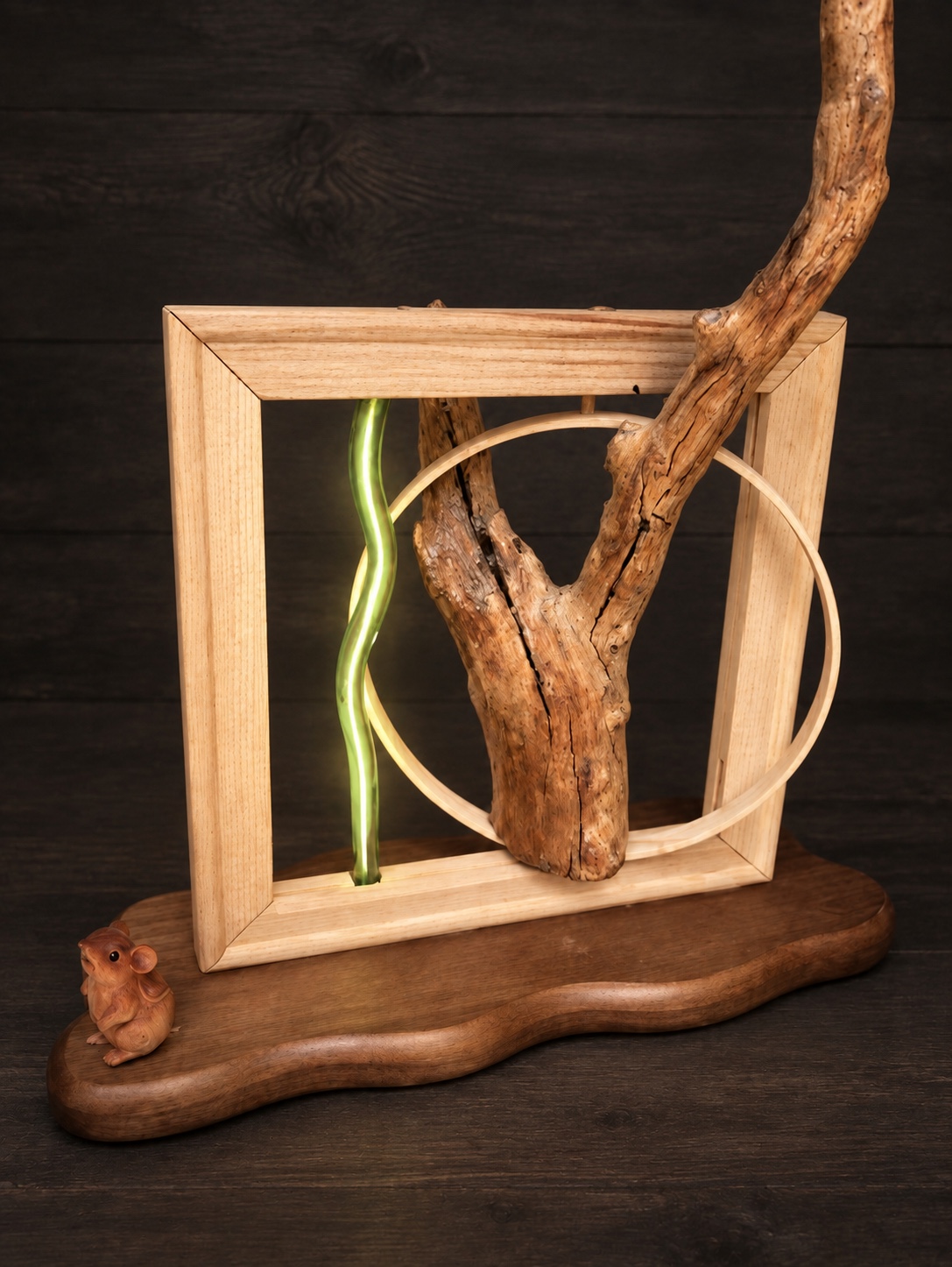 Recycled wood lamps — image 10